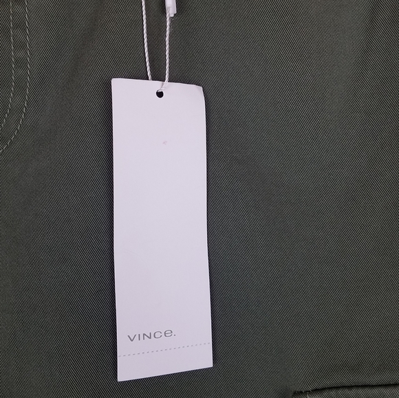 NWOT VINCE Army Green Stretch Twill Skinny Cargo Pants - Picture 9 of 13
